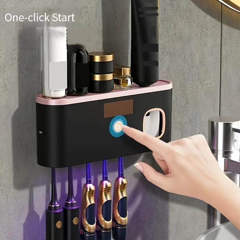Toothbrush Holder with Toothpaste Dispenser - My Store