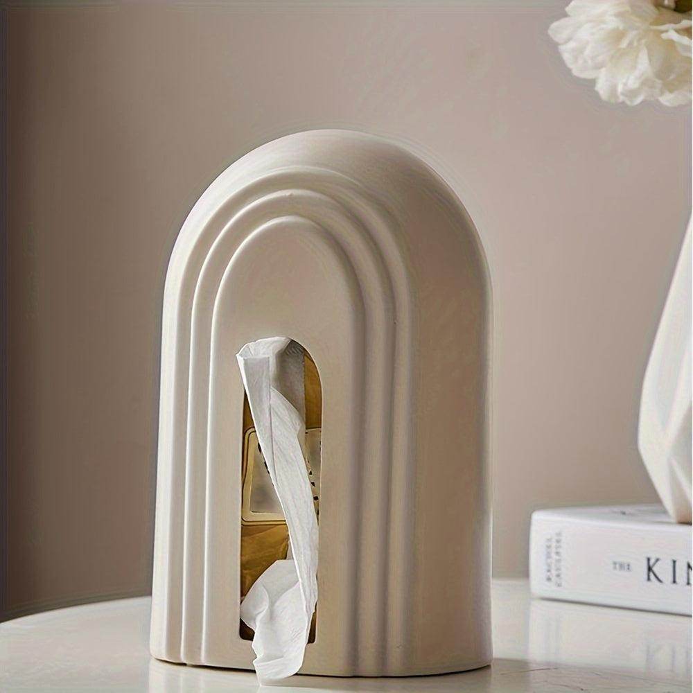 Arch-Shaped Ceramic Tissue Box - My Store