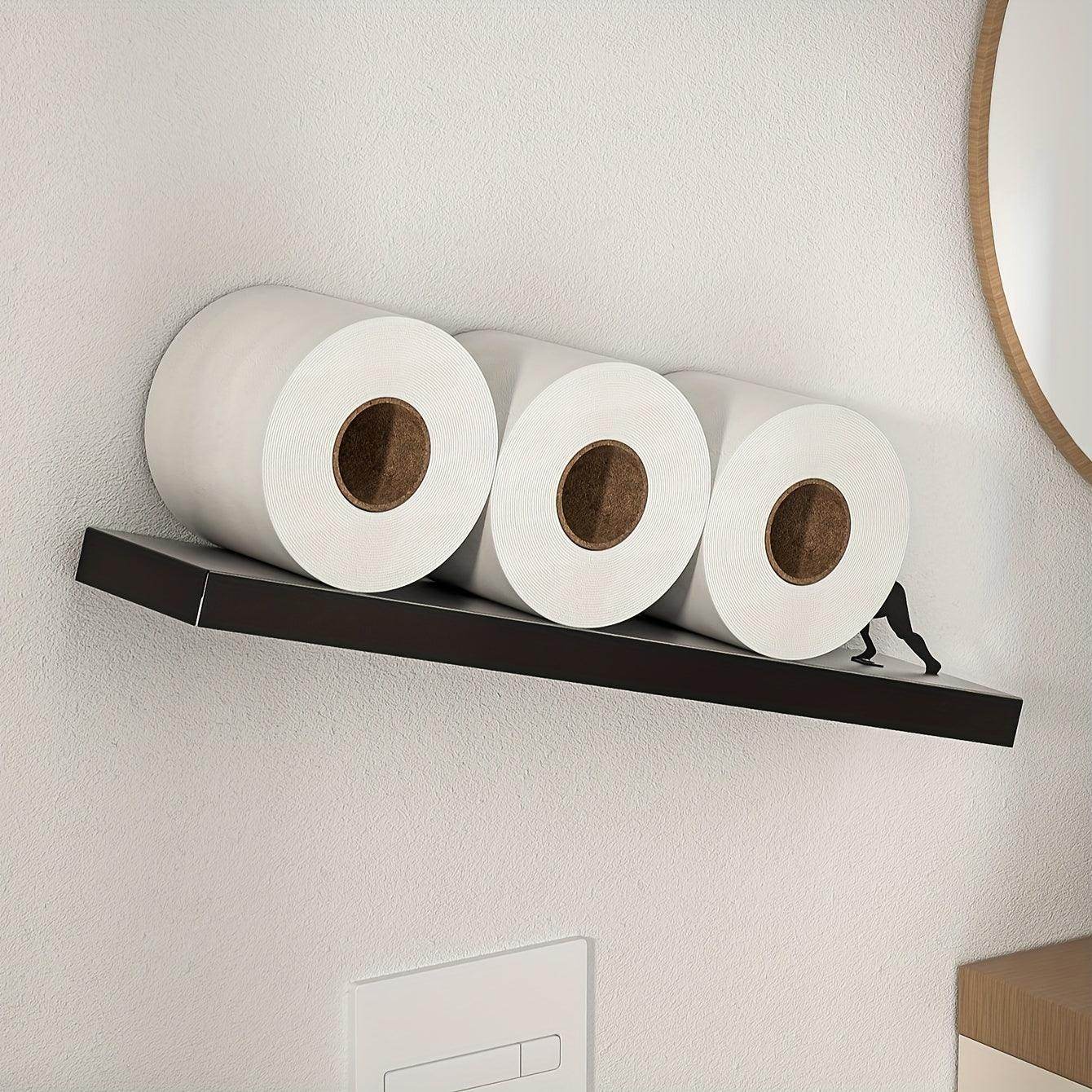 Toilet Paper Holder with Silhouette Accent - My Store