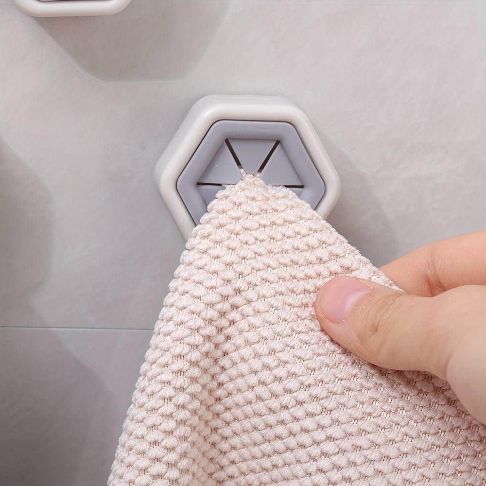 5 pcs Hexagonal Towel Hooks for Bathroom and Kitchen - My Store