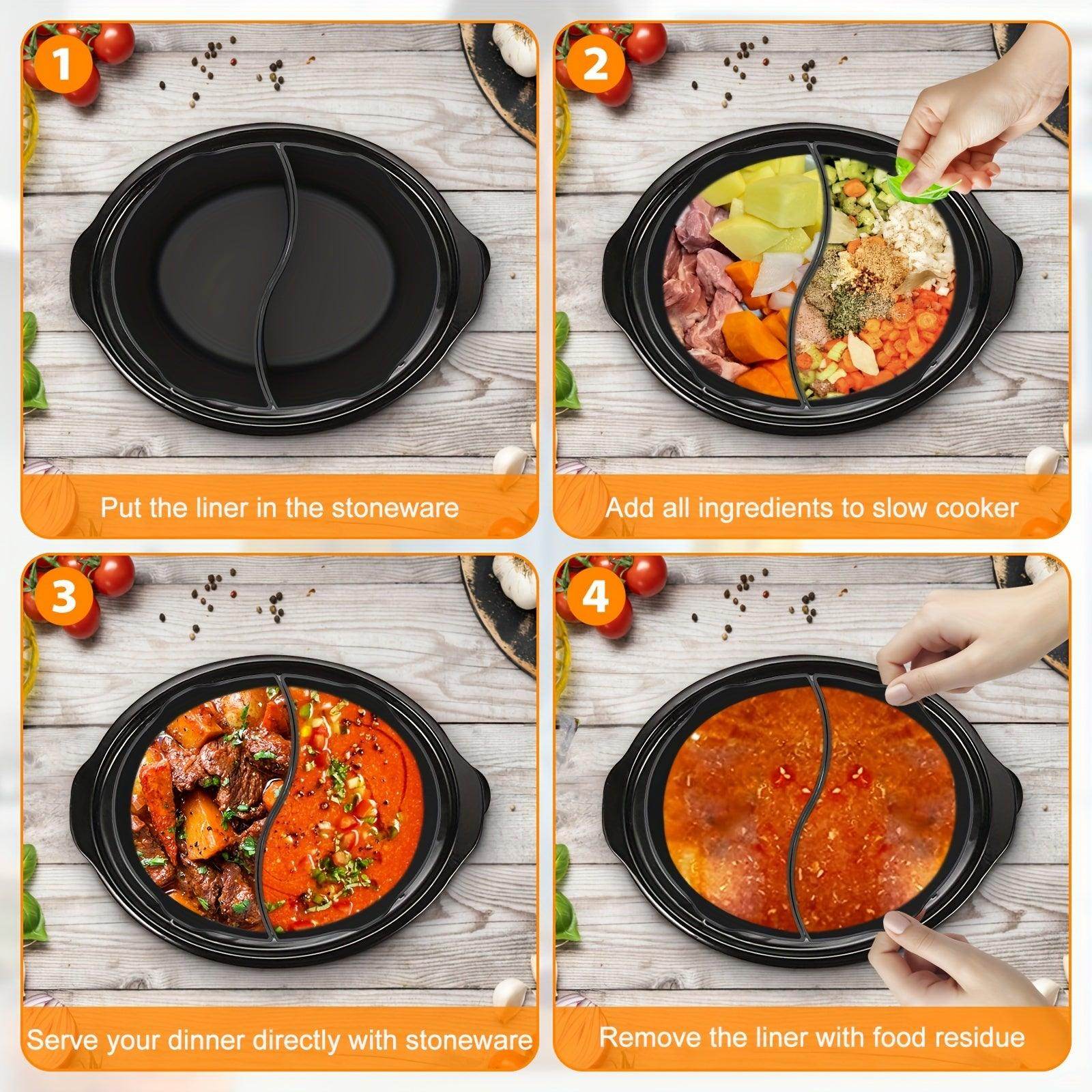 Reusable Silicone Slow Cooker Divider - My Store