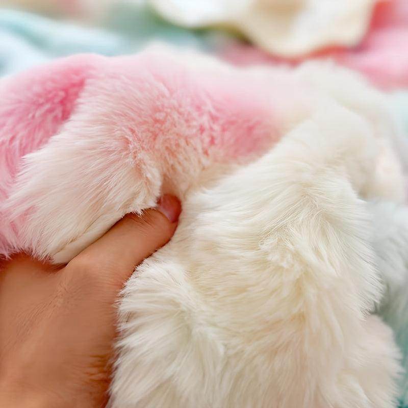 Faux Rabbit Fleece Throw Blanket – Soft & Warm for All Seasons - My Store