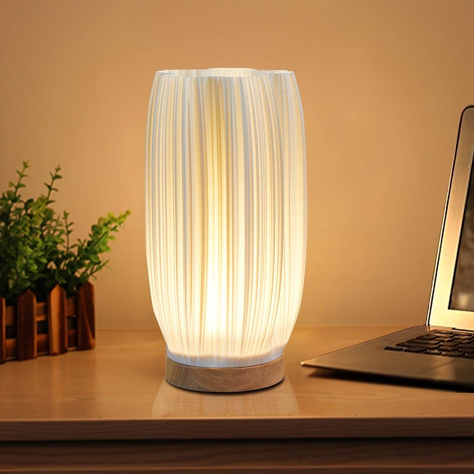 Modern LED Vase Table Lamp – USB Rechargeable & Dimmable - My Store