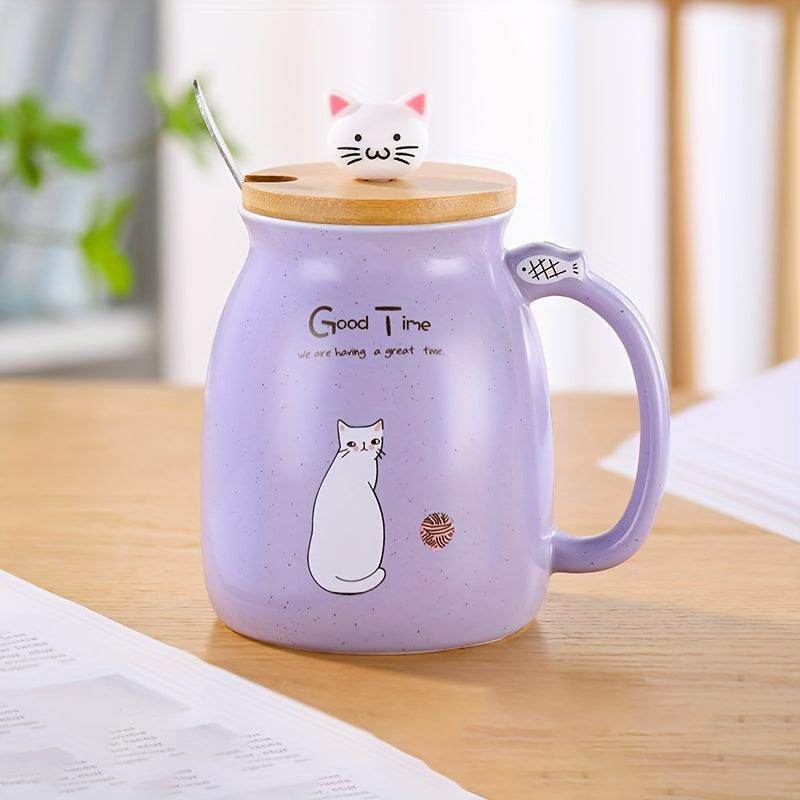 Happy Nooke™ I Cartoon Cat Ceramic Mug - My Store