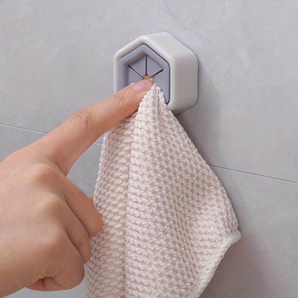 5 pcs Hexagonal Towel Hooks for Bathroom and Kitchen - My Store