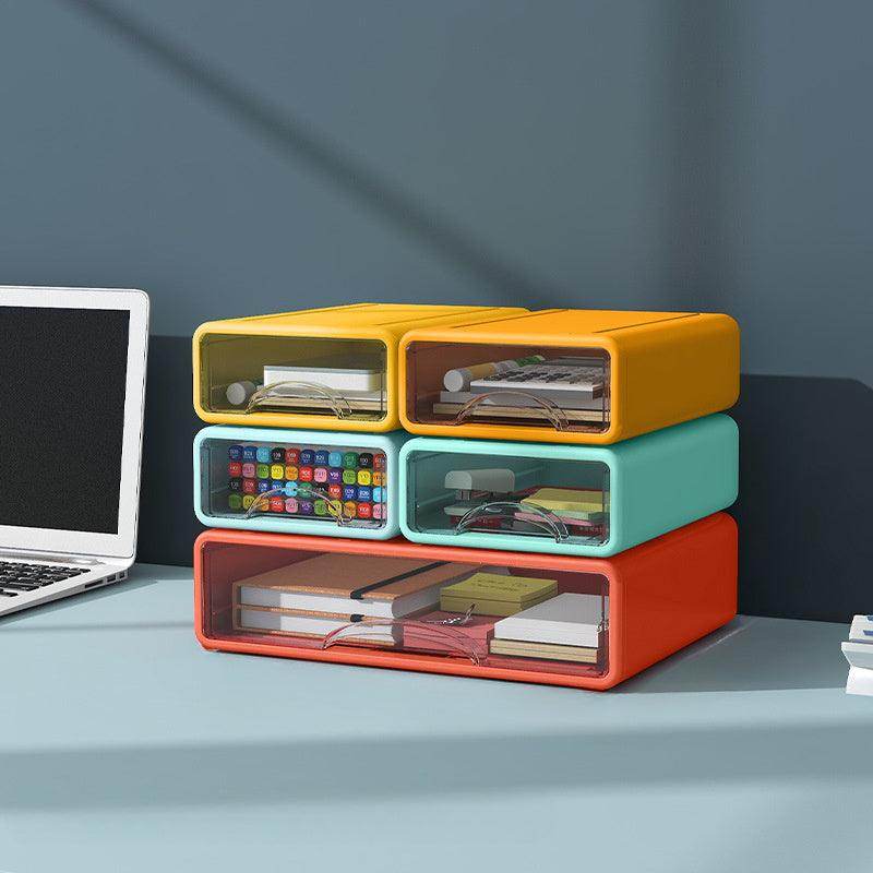 Stackable Office Storage Boxes with Drawers - My Store