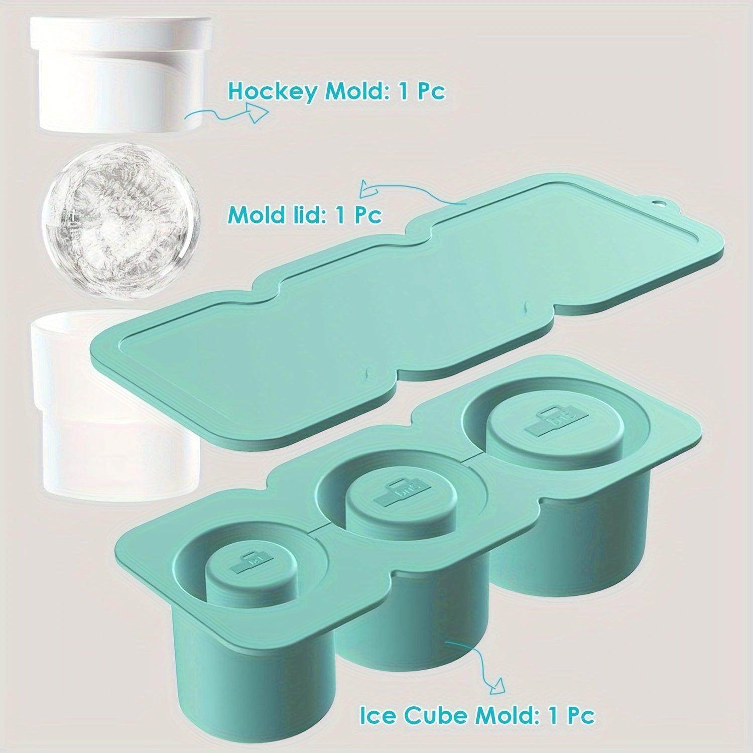 3-Pack Silicone Ice Sphere Molds - Round Ice Ball Maker - My Store