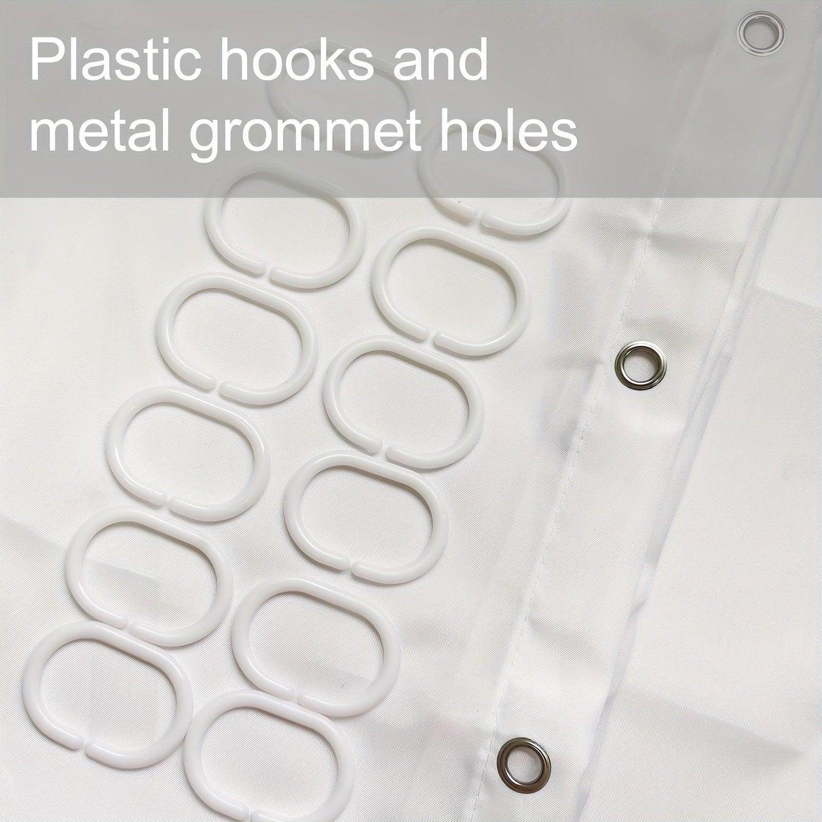 4pcs Cute Cat Shower Curtain Set with 12 Hooks - My Store