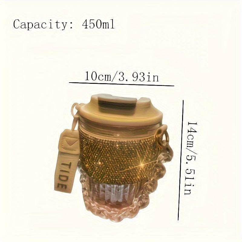 Sparkling Studded Travel Water Cup - Shiny - My Store