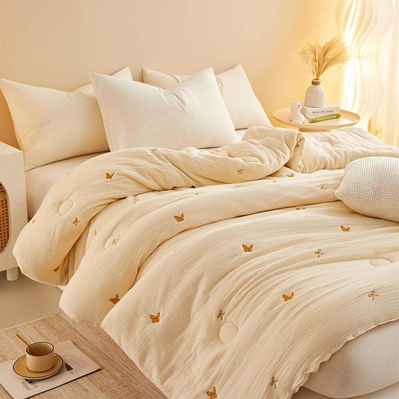 1pc Contemporary Embroidered Quilt - My Store