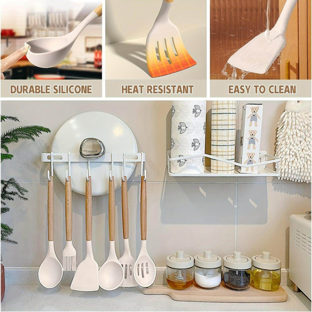 33pcs Silicone Utensil Set with Stand - My Store