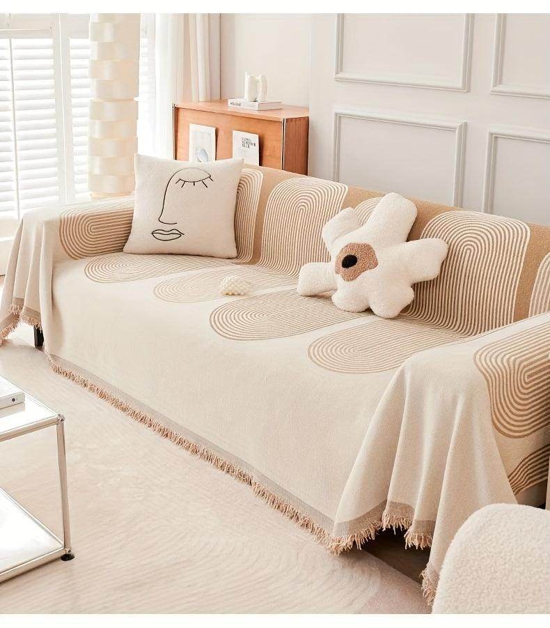 Chenille Sofa Cover Blanket – Pet-Friendly & Anti-Scratch - My Store