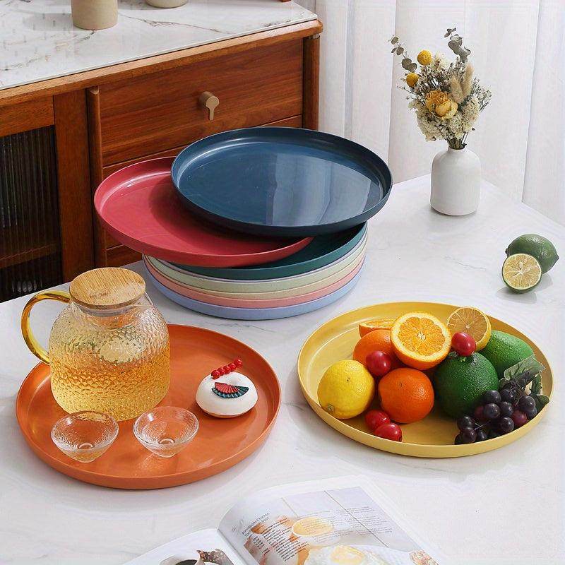 Unbreakable Decorative Round Tray - My Store