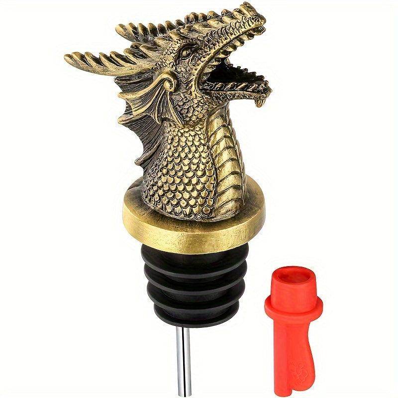 Golden Dragon Head Wine Pourer - My Store