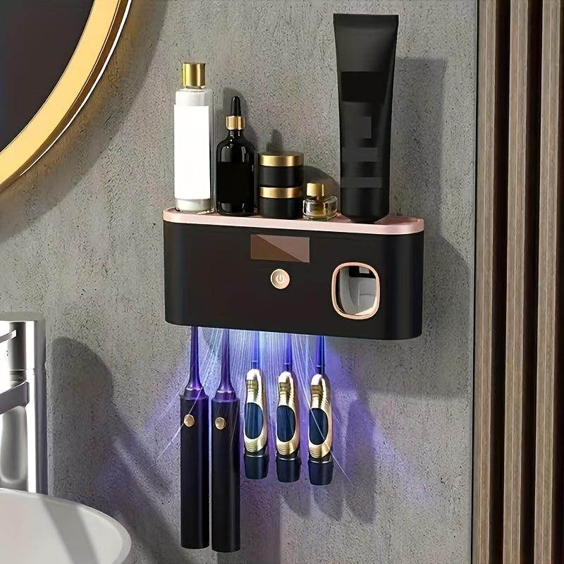 Toothbrush Holder with Toothpaste Dispenser - My Store