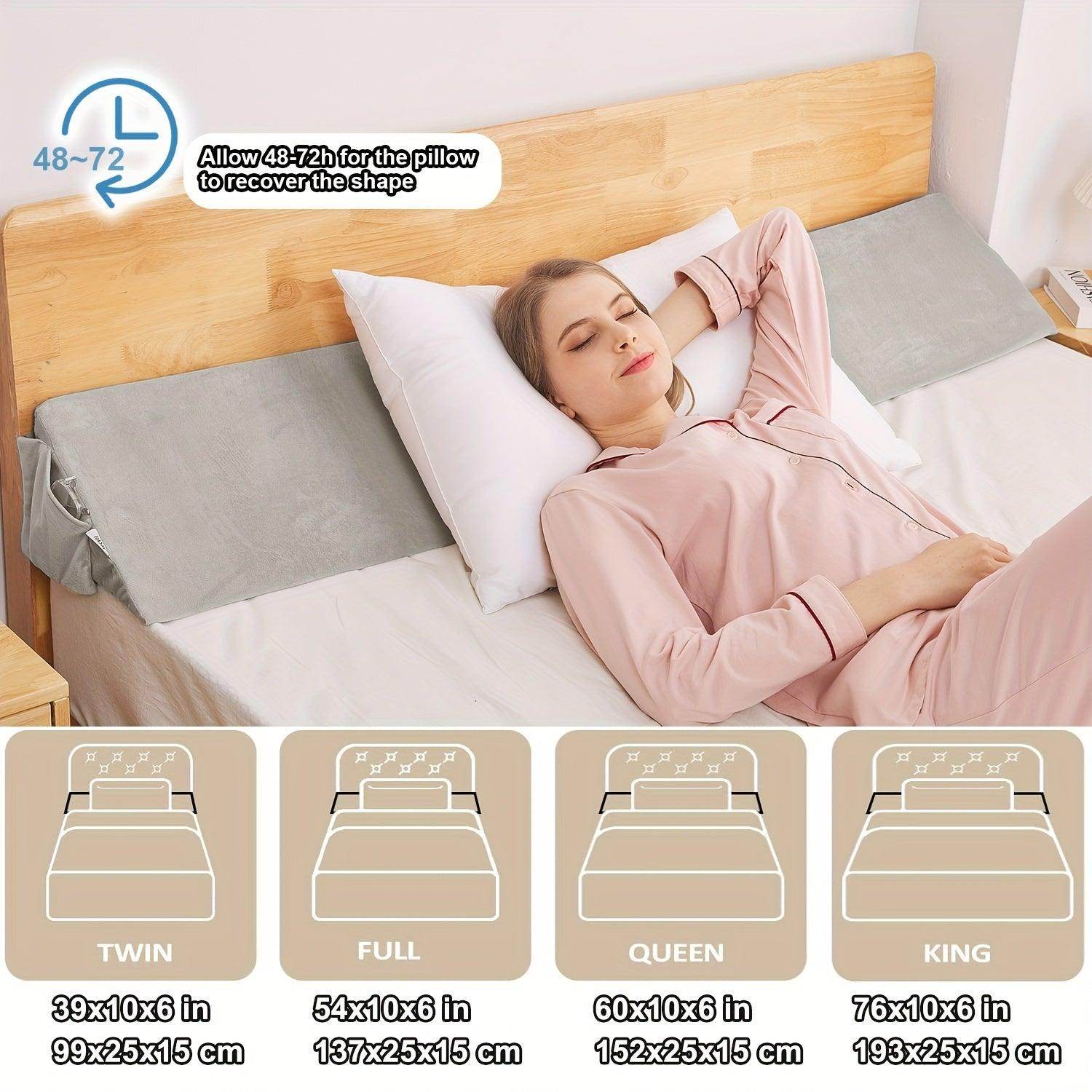 Adjustable High-Density Foam Headboard Pillow - My Store