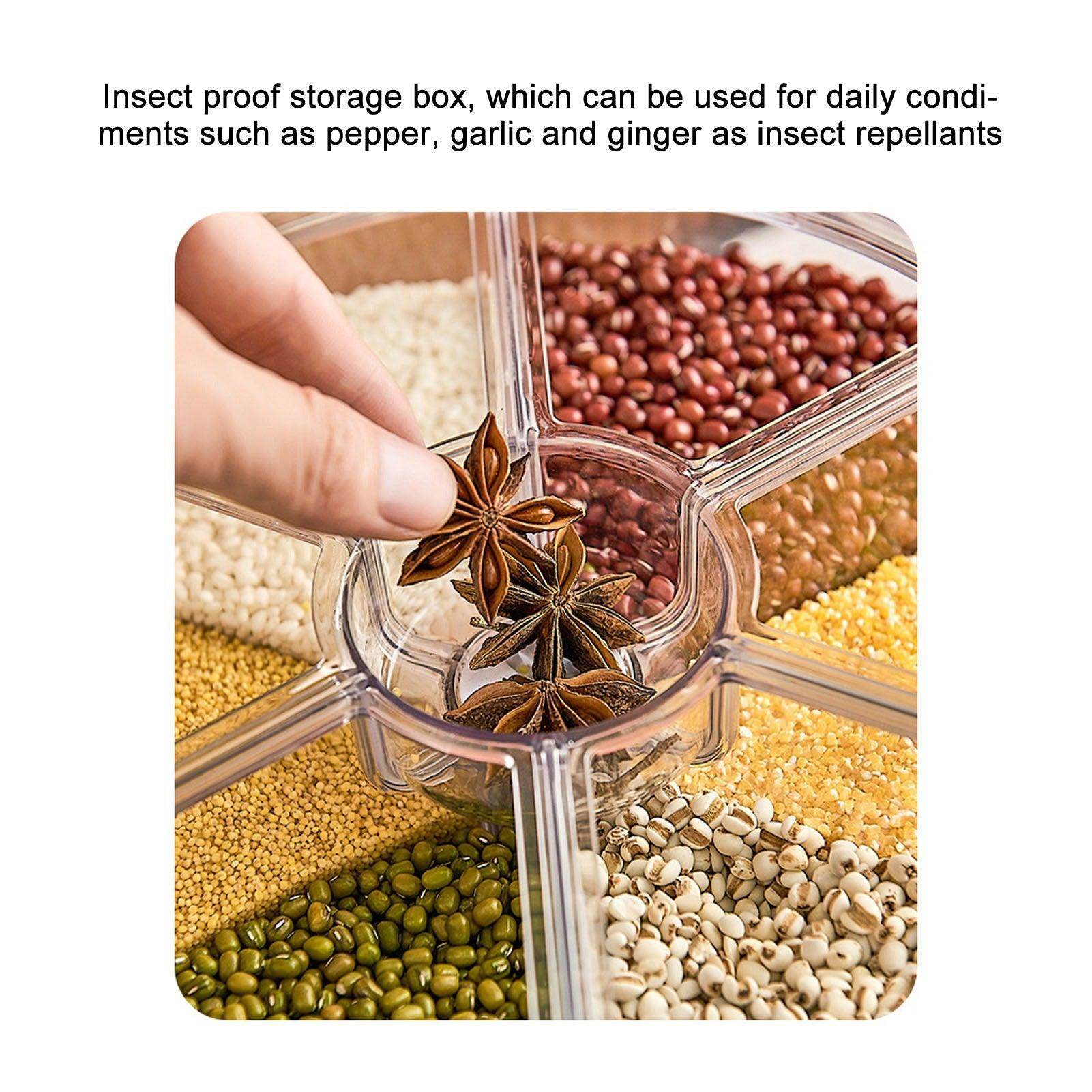 6 Grids Rotating Rice Dispenser - My Store