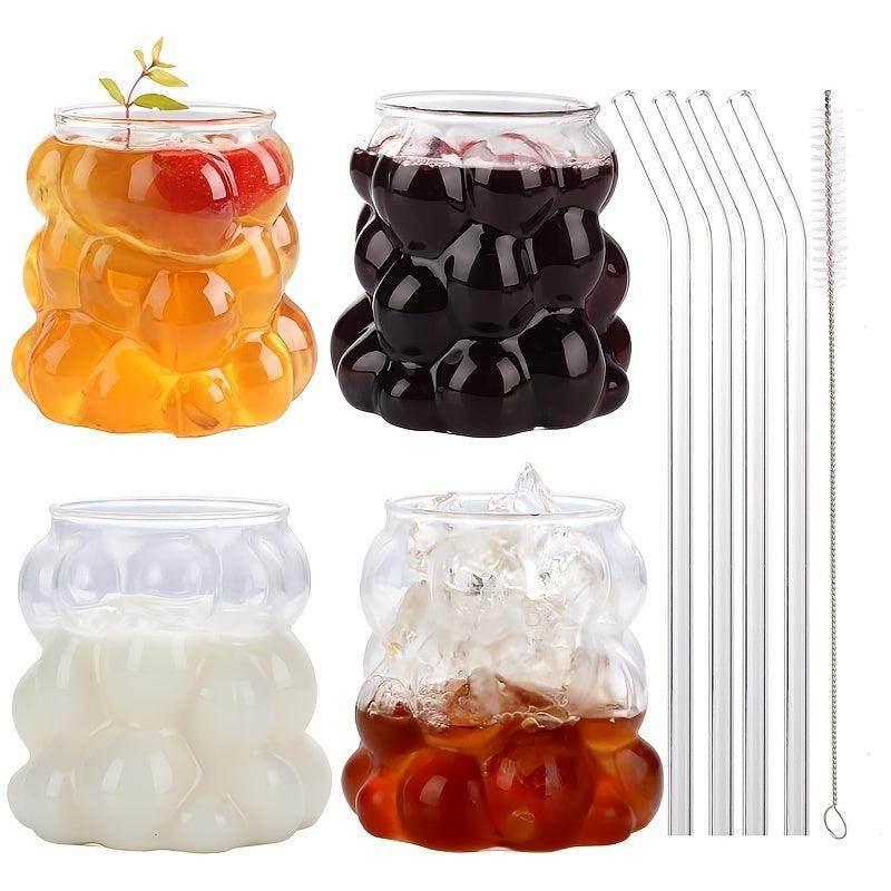 4pcs Grape Design Glass Cup - My Store