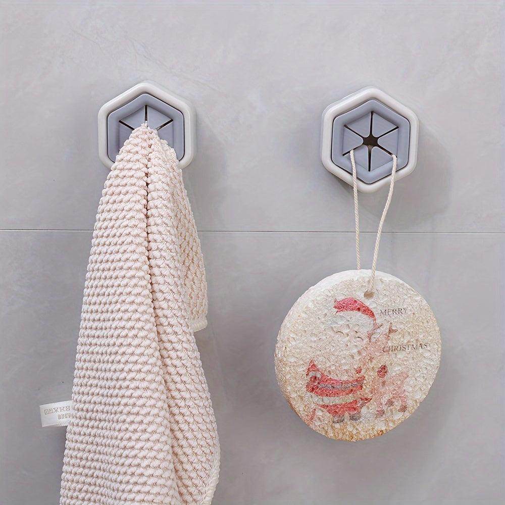 5 pcs Hexagonal Towel Hooks for Bathroom and Kitchen - My Store