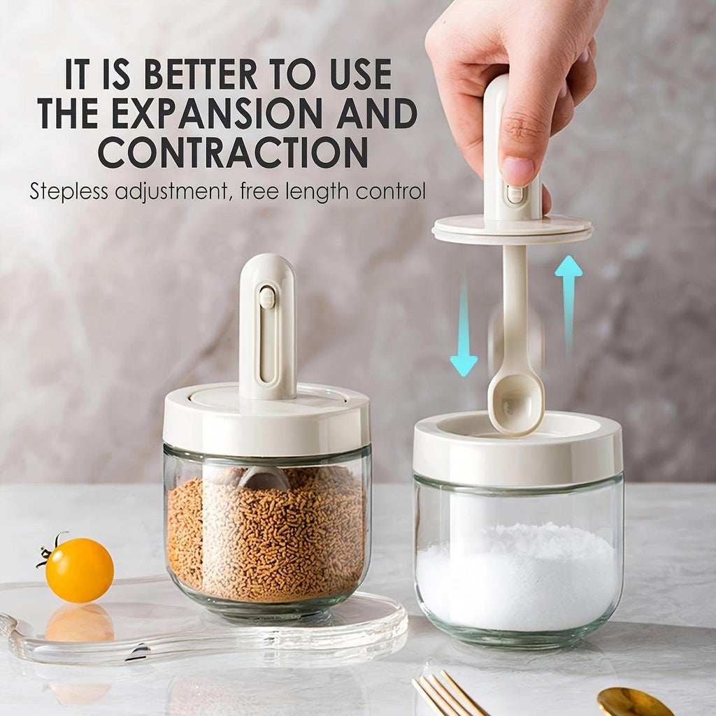 Seasoning Jar with Integrated Spoon & Sealed Lid - My Store