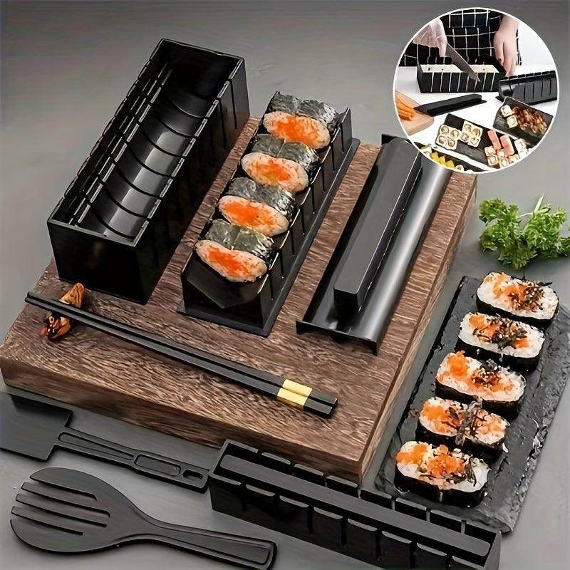 10pcs Japanese Sushi Making Kit with Molds & Accessories - My Store