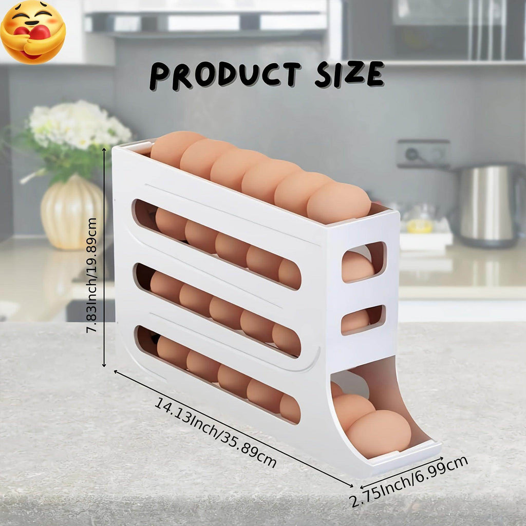 4-Tier Auto-Rolling Egg Dispenser - My Store