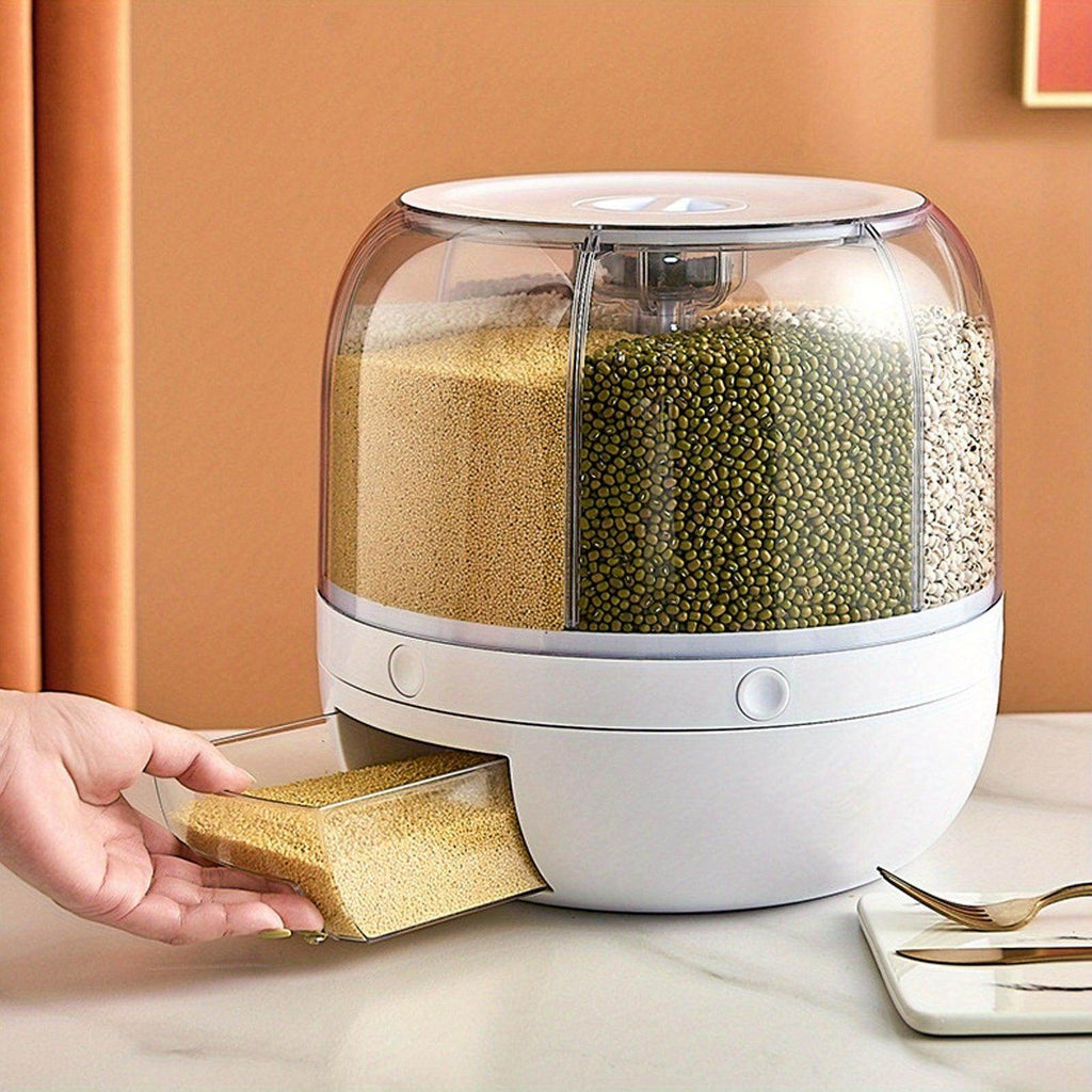 6 Grids Rotating Rice Dispenser - My Store