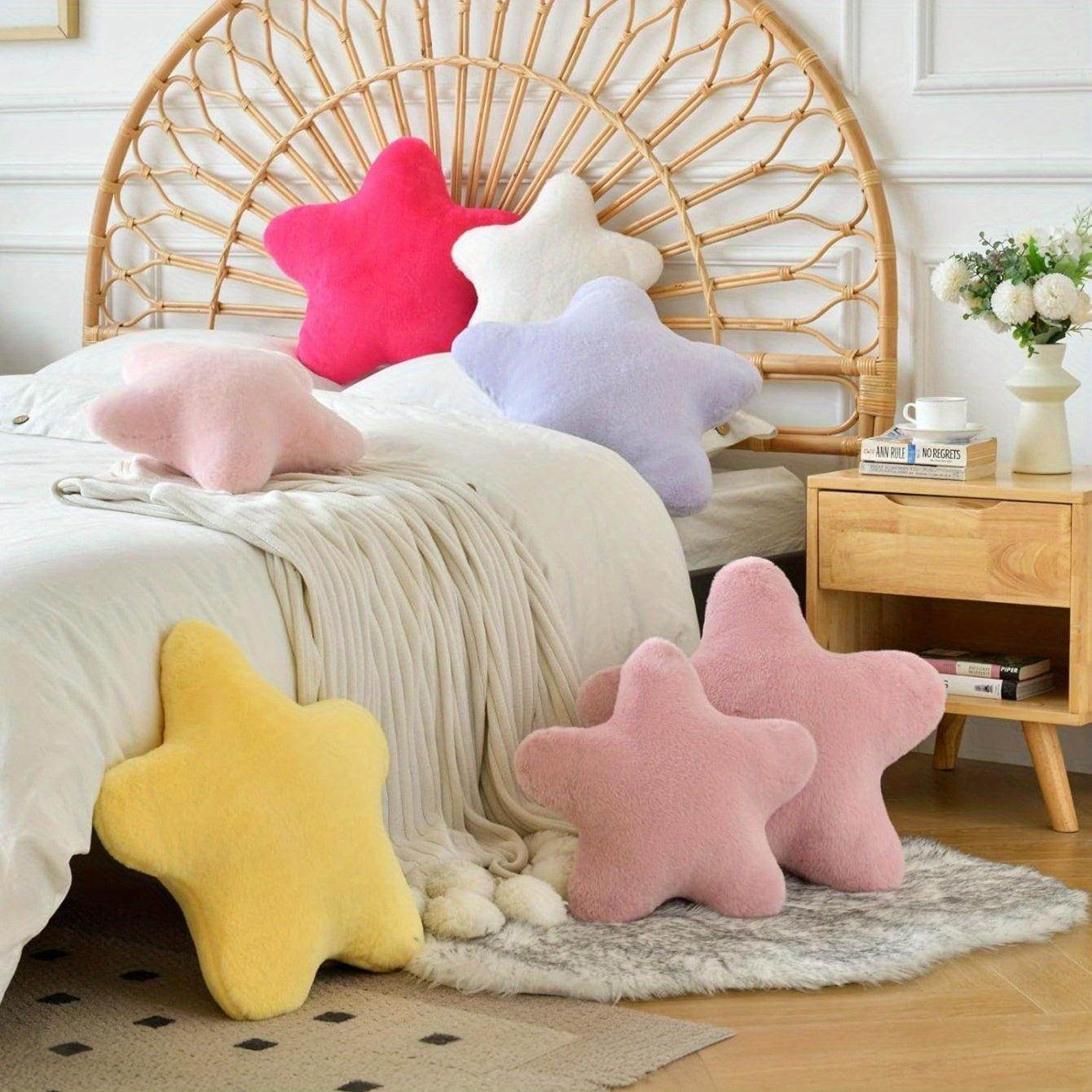 Modern Star-Shaped Plush Throw Pillow - My Store
