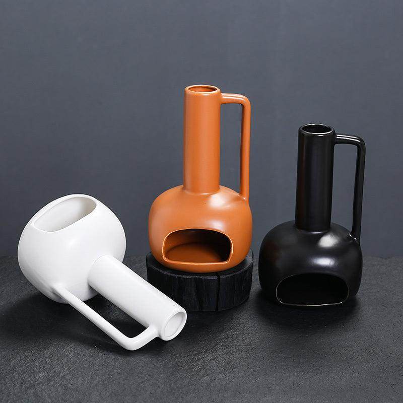 Ceramic Incense Burner with Chimney & Handle - My Store