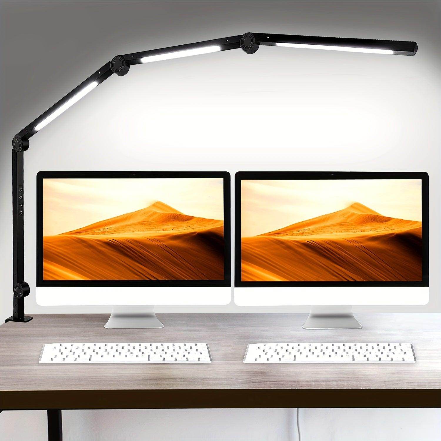 Flexible 4 Sections LED Desk Lamp with Clamp - My Store