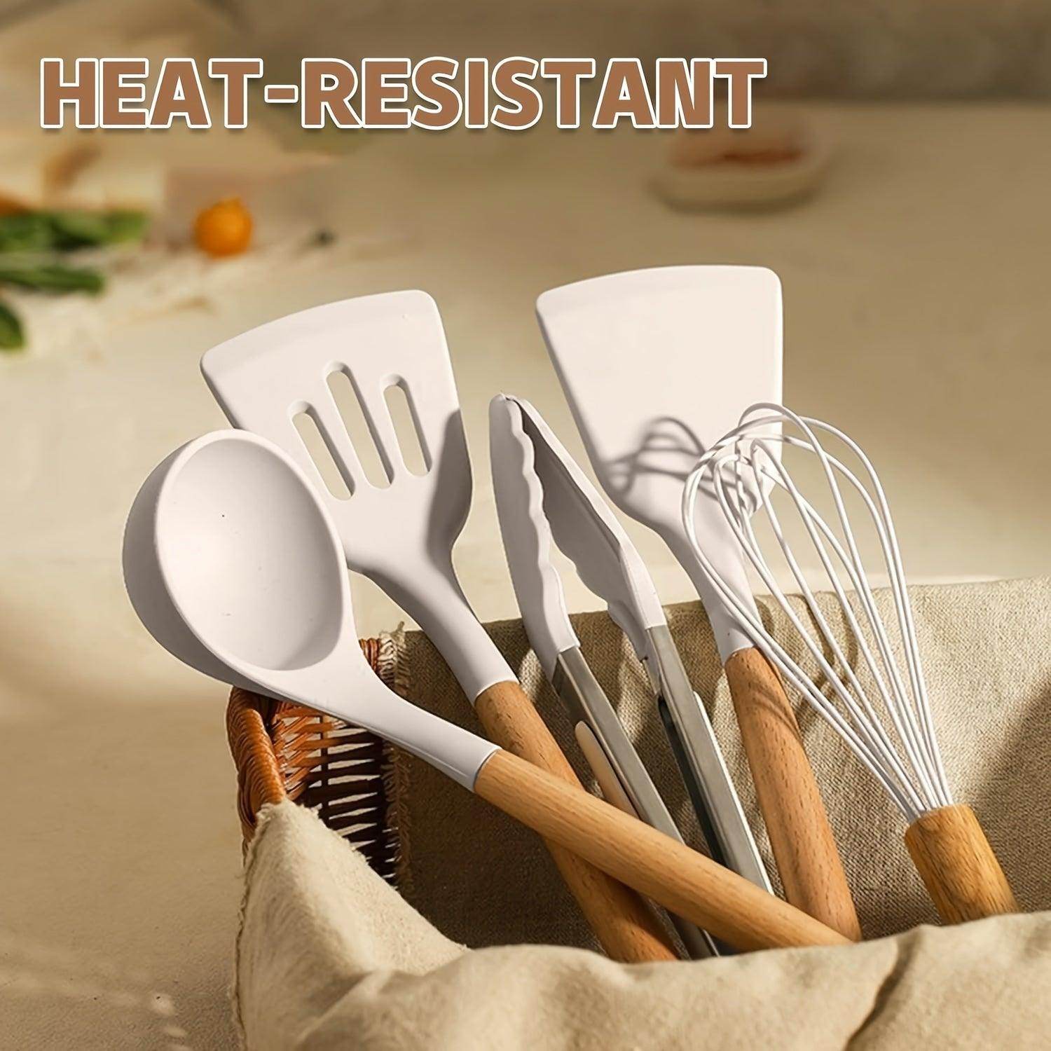 33pcs Silicone Utensil Set with Stand - My Store