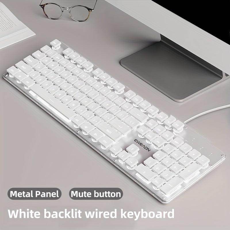 Silent LED-Backlit Ergonomic Gaming Keyboard - My Store