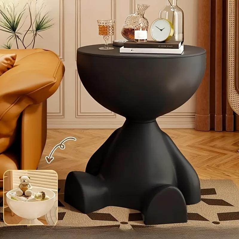 1pc Contemporary Water-Resistant Plastic Mini Bedside Table - My Store