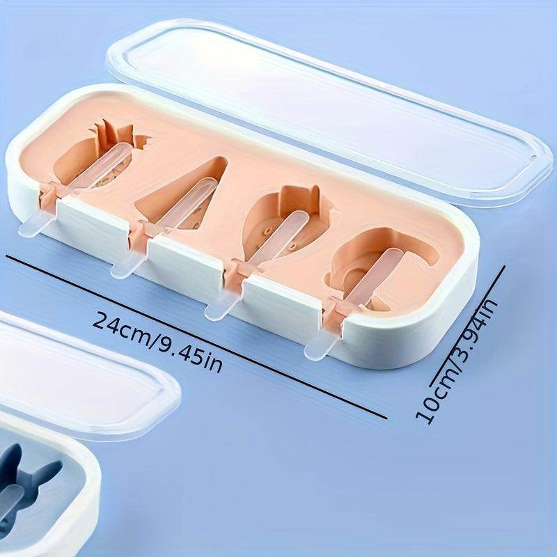 Reusable Silicone Cartoon Popsicle Mold Set - My Store