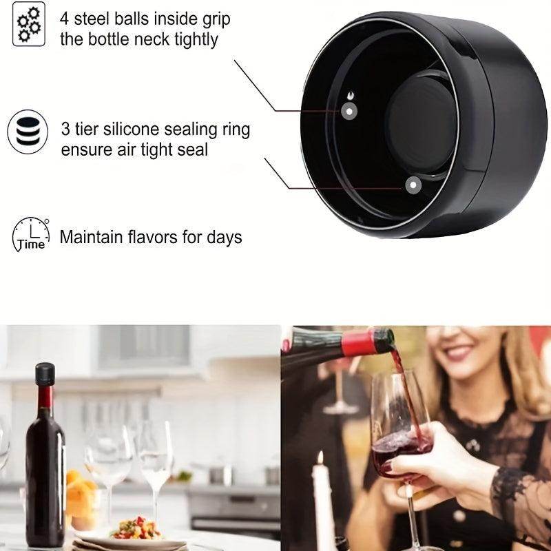 Black Rotating Wine Stopper - My Store