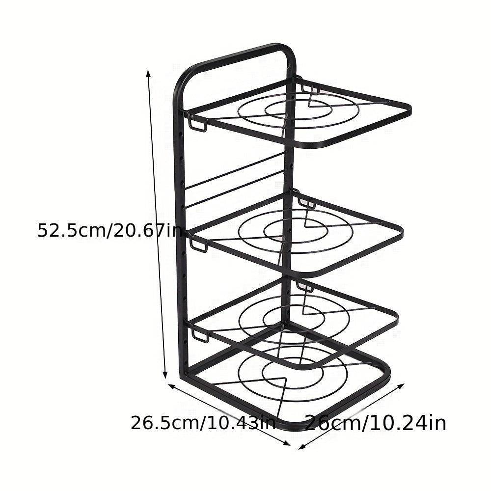 4-Tiers Adjustable Heavy-Duty Pot and Pan Rack - My Store
