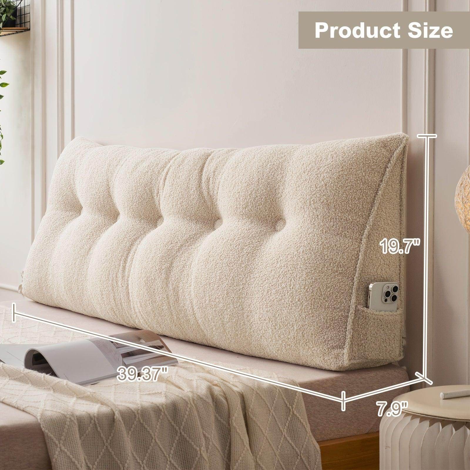 Removable & Washable Triangular Headboard Pillow - My Store