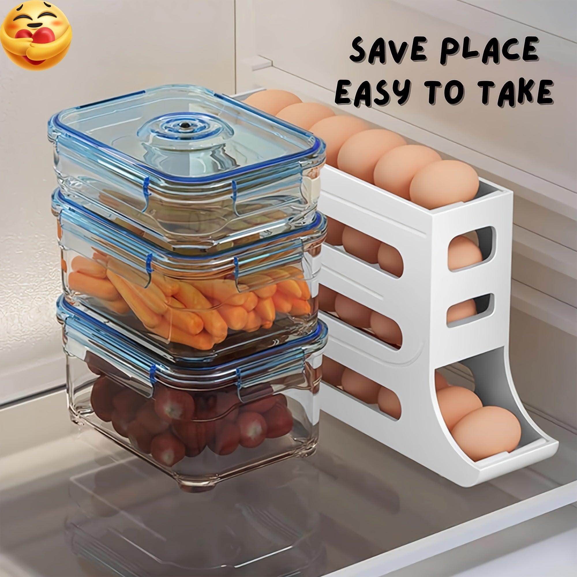 4-Tier Auto-Rolling Egg Dispenser - My Store