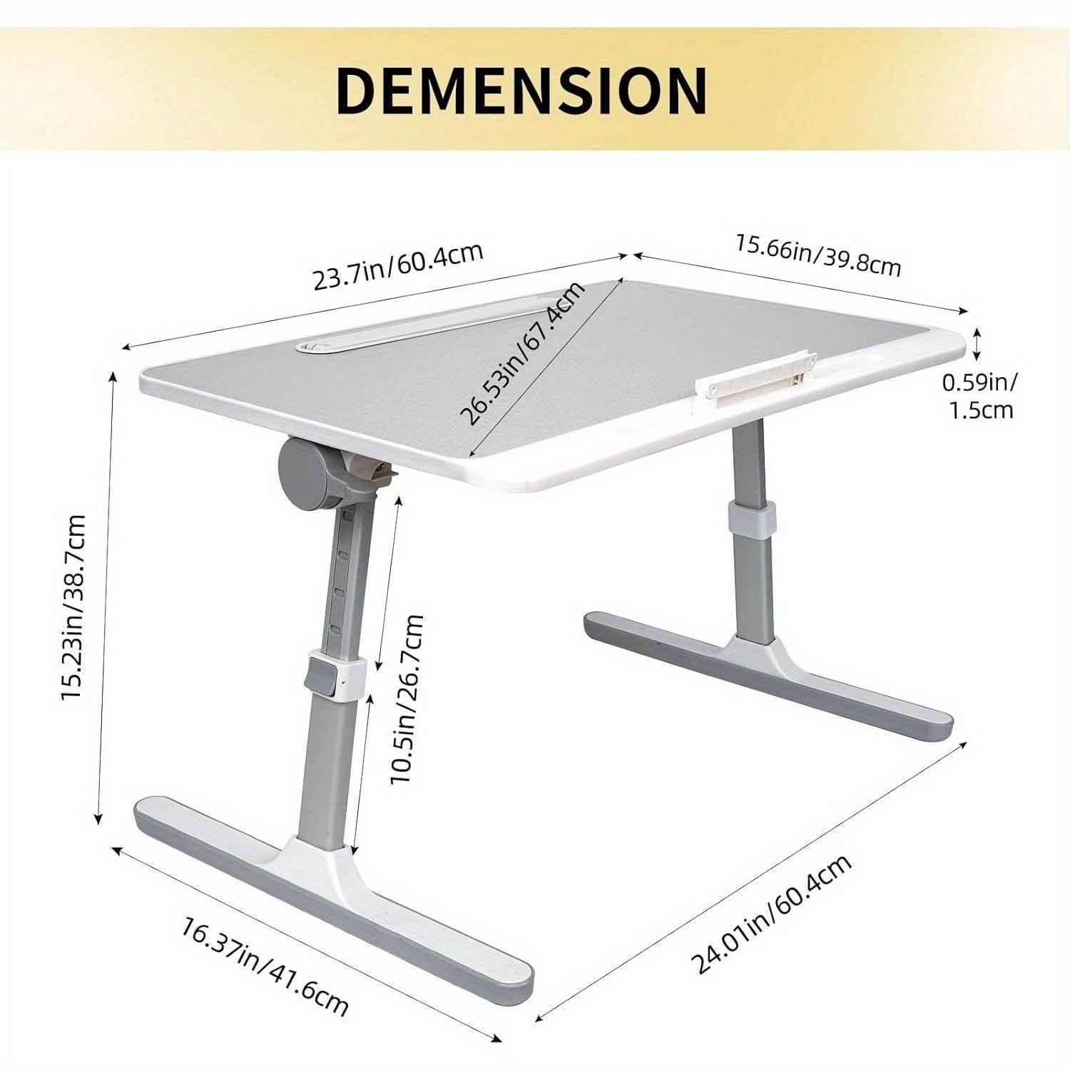 Adjustable Laptop Desk for Bed & Sofa - My Store
