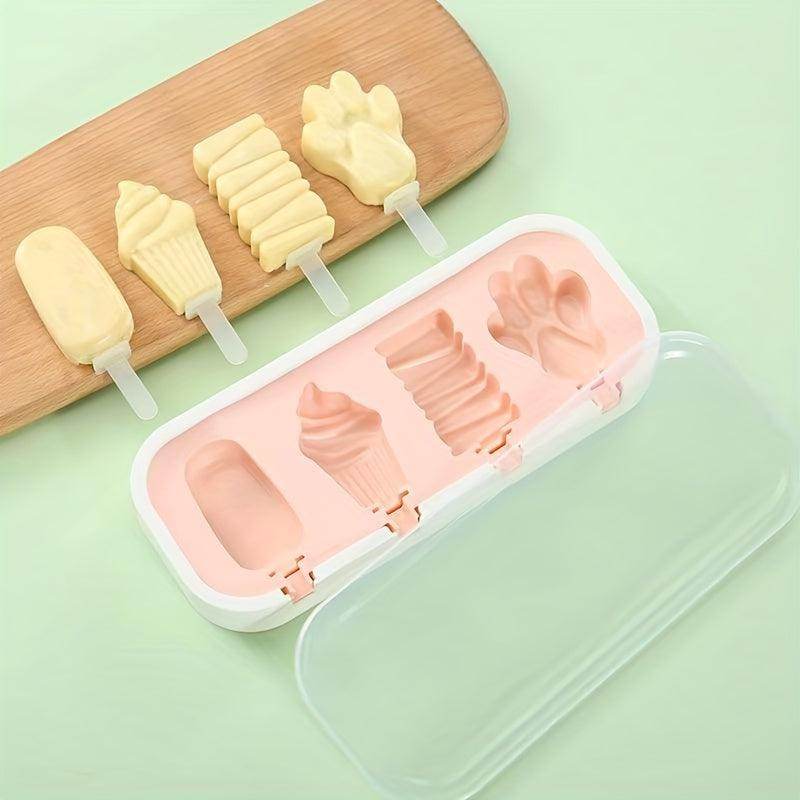 Reusable Silicone Cartoon Popsicle Mold Set - My Store