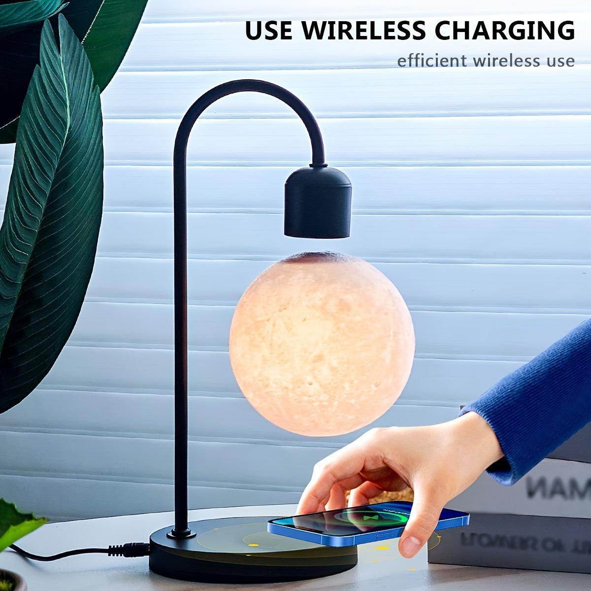 Magnetic Floating Moon Lamp with Wireless Phone Charger - My Store