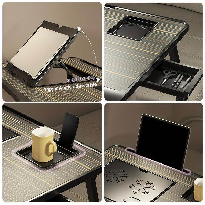 Foldable Laptop Desk with Cup & Phone Holder - My Store