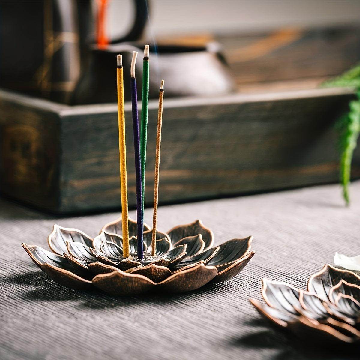 Brass Lotus Incense Diffuser - My Store
