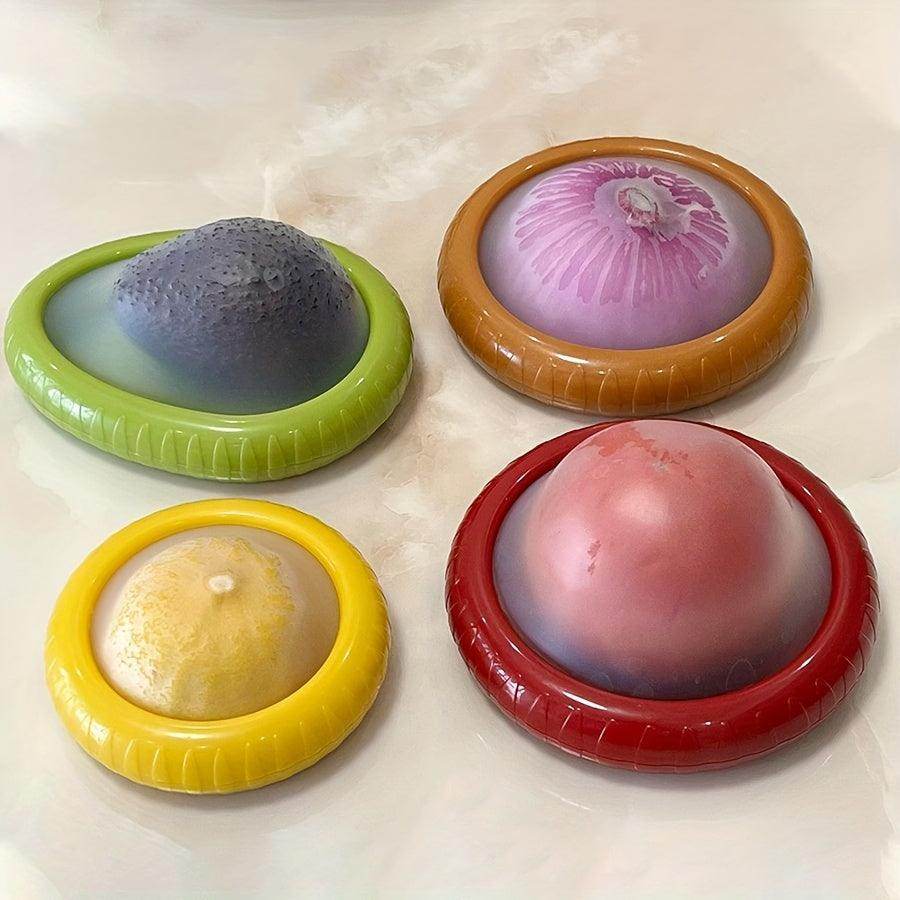 Silicone Vegetable Storage Set - 4pcs Reusable Containers - My Store