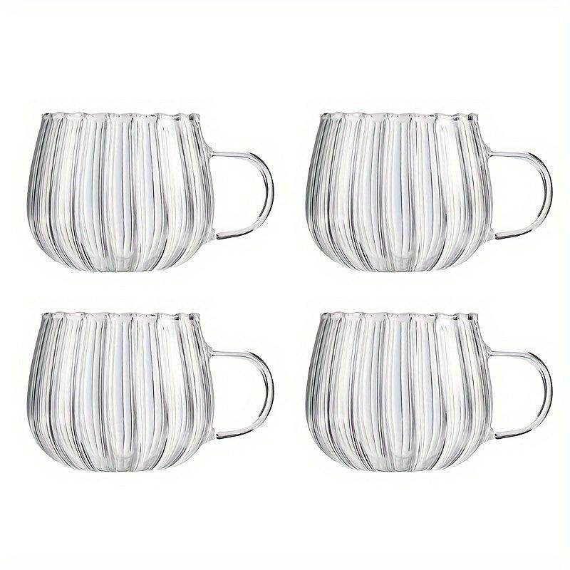 Pumpkin-Shaped Glass Cups - Set of 4 - My Store