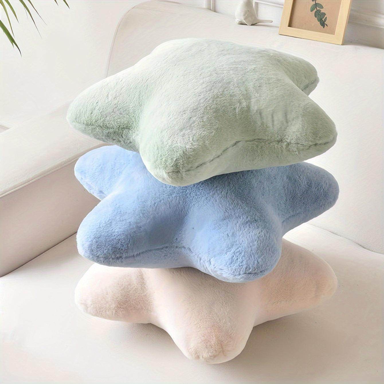 Modern Star-Shaped Plush Throw Pillow - My Store