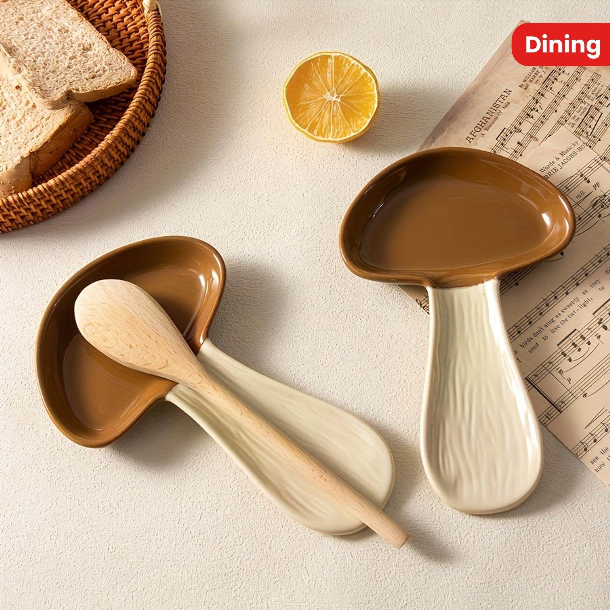 Mushroom-Shaped Ceramic Tray - My Store