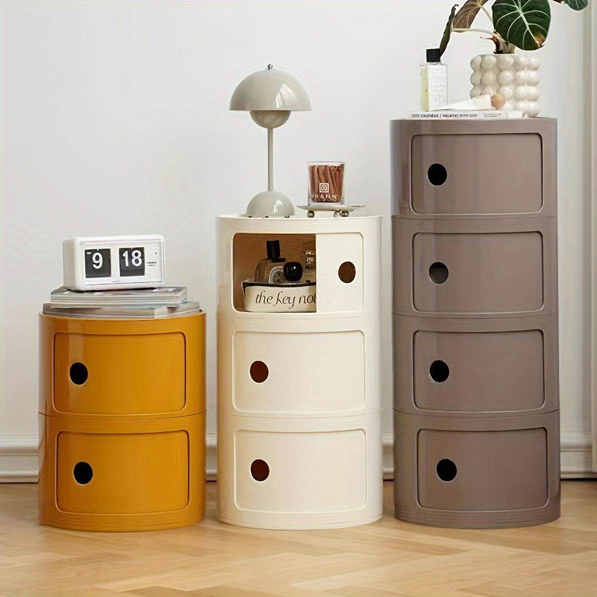2/3/4 Drawer Bedside Table - 1pc Storage Cabinet - My Store