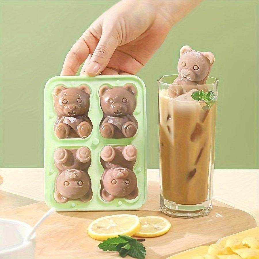 3D Teddy Bear Silicone Ice Cube Mold Tray - My Store