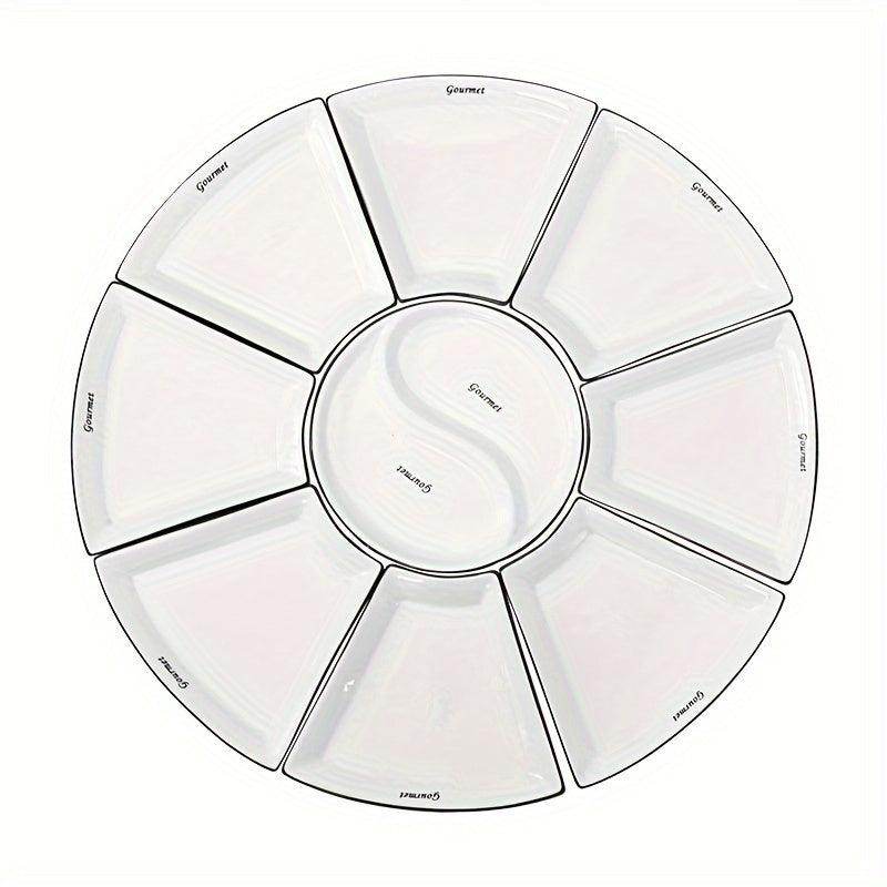 9pcs White French Platter Set - My Store